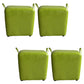 Modern PU Leather Poof Plain Rectangle Water Resistant Ottoman Chair 16"L x 12"W x 16"H Green 4 Piece Set Clearhalo 'furn' 'furn_ottomans_poufs' 'Furniture' 'Living Room Furniture' 'Ottomans & Poufs' 'ottomans_poufs' 6120370