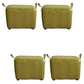 Modern PU Leather Poof Plain Rectangle Water Resistant Ottoman Chair 16"L x 12"W x 11"H Olive Green 4 Piece Set Clearhalo 'furn' 'furn_ottomans_poufs' 'Furniture' 'Living Room Furniture' 'Ottomans & Poufs' 'ottomans_poufs' 6120409