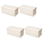 Modern Square Ottoman Foldable Water Resistant Tufted Faux Leather Ottoman with Storage 30"L x 15"W x 15"H Off-White 4 Piece Set Clearhalo 'furn' 'furn_ottomans_poufs' 'Furniture' 'Living Room Furniture' 'Ottomans & Poufs' 'ottomans_poufs' 6120434