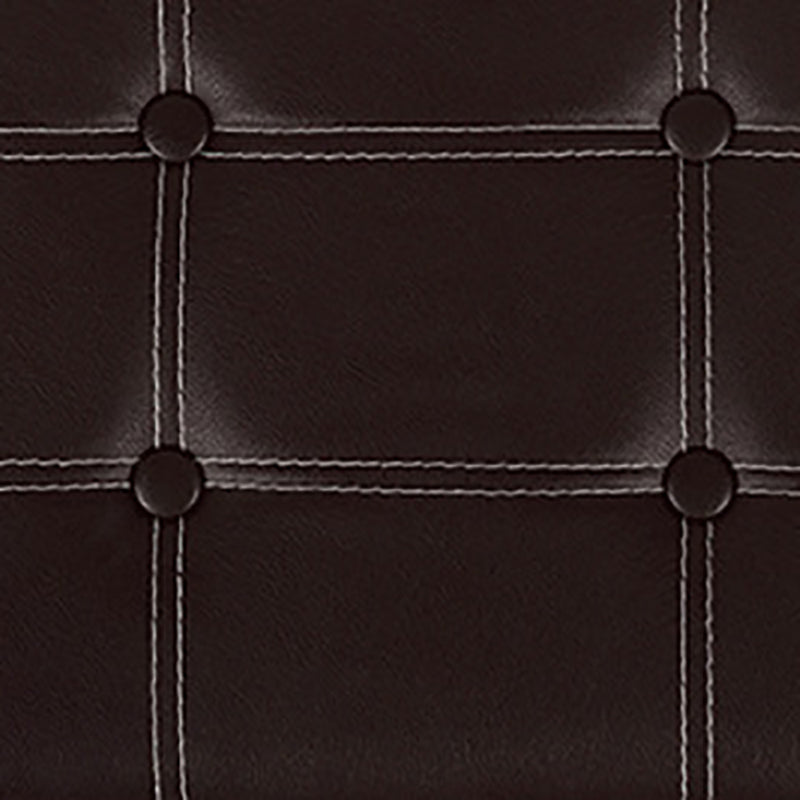 Ottomano in pelle finta alla moda semplice trapunpolo rossi con il rettangolo