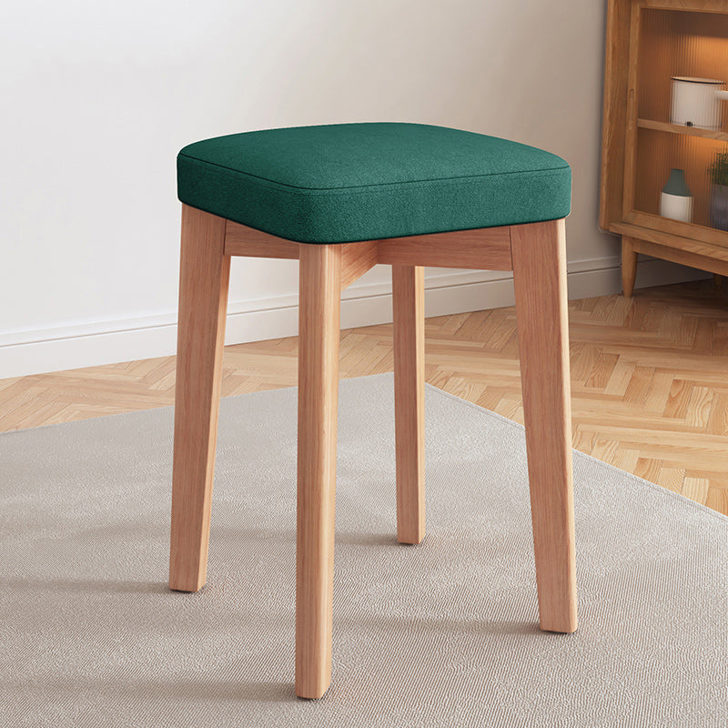 Modern Leather Ottoman Water Resistant Standard Square Chair Ottoman Green 1 Piece Wood Clearhalo 'furn' 'furn_ottomans_poufs' 'Furniture' 'Living Room Furniture' 'Ottomans & Poufs' 'ottomans_poufs' 6120558