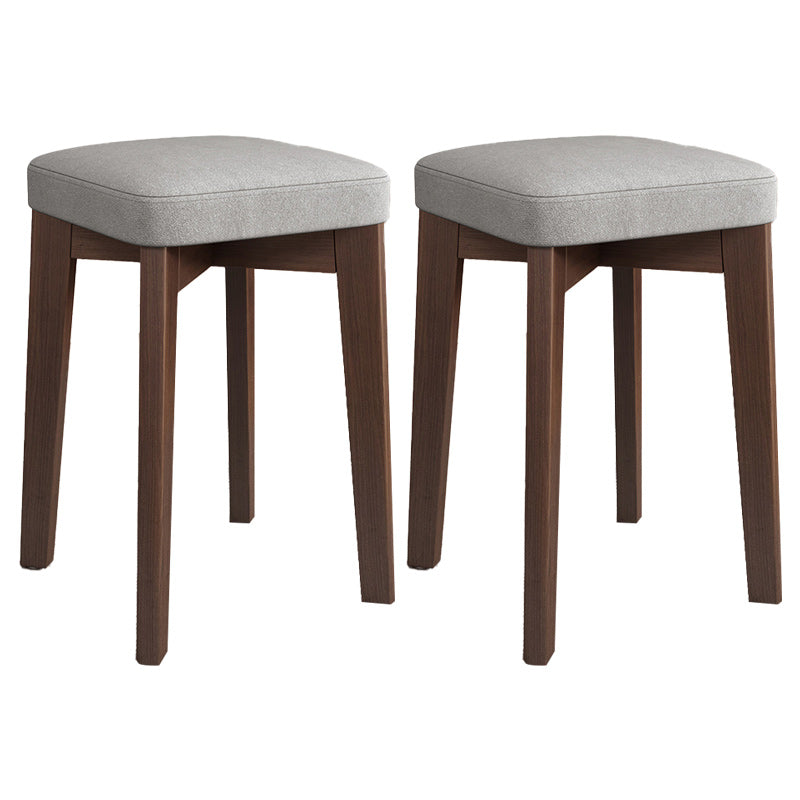 Modern Leather Ottoman Water Resistant Standard Square Chair Ottoman Grey 2 Piece Set Brown Clearhalo 'furn' 'furn_ottomans_poufs' 'Furniture' 'Living Room Furniture' 'Ottomans & Poufs' 'ottomans_poufs' 6120562