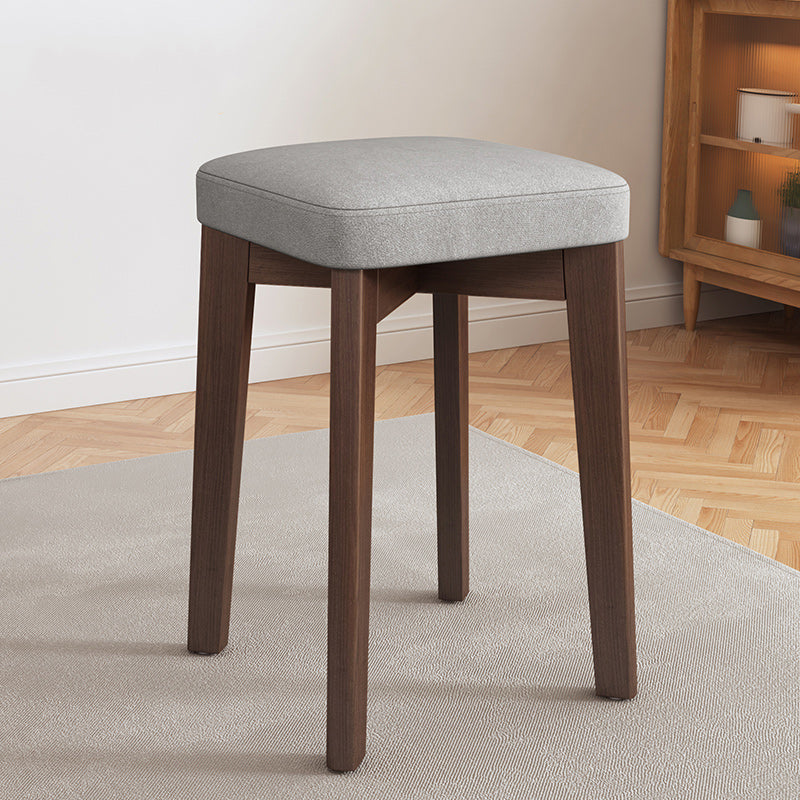 Modern Leather Ottoman Water Resistant Standard Square Chair Ottoman Grey 1 Piece Brown Clearhalo 'furn' 'furn_ottomans_poufs' 'Furniture' 'Living Room Furniture' 'Ottomans & Poufs' 'ottomans_poufs' 6120563