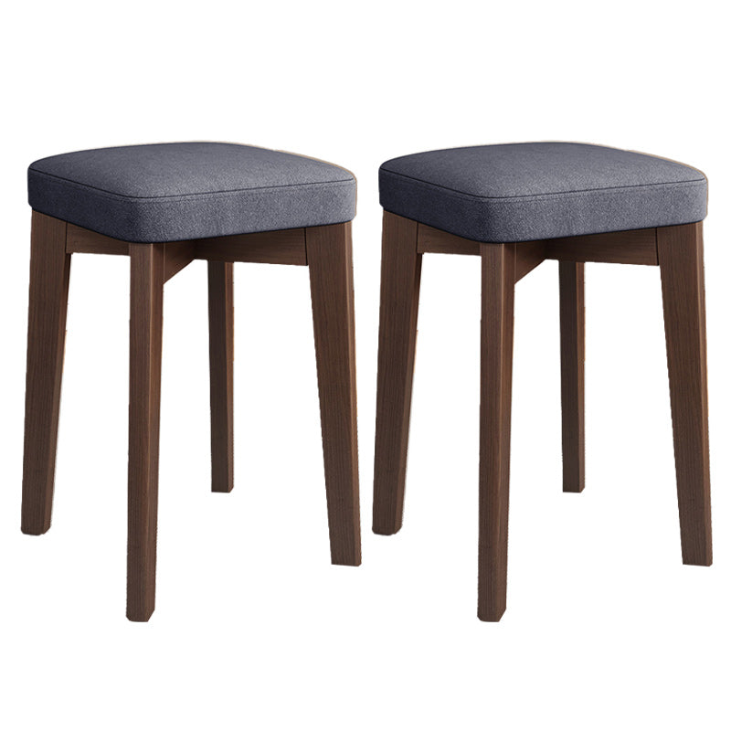 Modern Leather Ottoman Water Resistant Standard Square Chair Ottoman Dark Gray 2 Piece Set Brown Clearhalo 'furn' 'furn_ottomans_poufs' 'Furniture' 'Living Room Furniture' 'Ottomans & Poufs' 'ottomans_poufs' 6120566