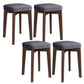 Modern Leather Ottoman Water Resistant Standard Square Chair Ottoman Dark Gray 4 Piece Set Brown Clearhalo 'furn' 'furn_ottomans_poufs' 'Furniture' 'Living Room Furniture' 'Ottomans & Poufs' 'ottomans_poufs' 6120568