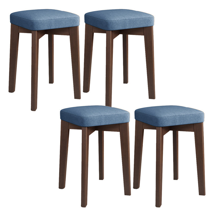 Modern Leather Ottoman Water Resistant Standard Square Chair Ottoman Blue 4 Piece Set Brown Clearhalo 'furn' 'furn_ottomans_poufs' 'Furniture' 'Living Room Furniture' 'Ottomans & Poufs' 'ottomans_poufs' 6120571