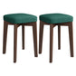Modern Leather Ottoman Water Resistant Standard Square Chair Ottoman Green 2 Piece Set Brown Clearhalo 'furn' 'furn_ottomans_poufs' 'Furniture' 'Living Room Furniture' 'Ottomans & Poufs' 'ottomans_poufs' 6120573