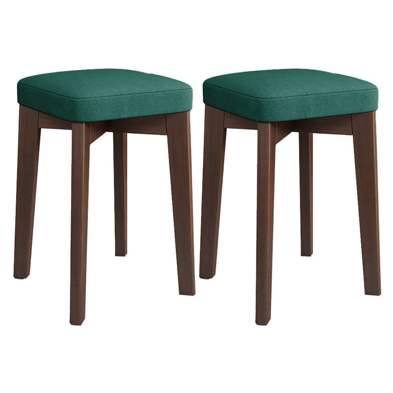 Modern Leather Ottoman Water Resistant Standard Square Chair Ottoman Green 2 Piece Set Brown Clearhalo 'furn' 'furn_ottomans_poufs' 'Furniture' 'Living Room Furniture' 'Ottomans & Poufs' 'ottomans_poufs' 6120573