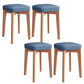 Modern Leather Ottoman Water Resistant Standard Square Chair Ottoman Blue 4 Piece Set Wood Clearhalo 'furn' 'furn_ottomans_poufs' 'Furniture' 'Living Room Furniture' 'Ottomans & Poufs' 'ottomans_poufs' 6120582