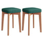 Modern Leather Ottoman Water Resistant Standard Square Chair Ottoman Green 2 Piece Set Wood Clearhalo 'furn' 'furn_ottomans_poufs' 'Furniture' 'Living Room Furniture' 'Ottomans & Poufs' 'ottomans_poufs' 6120583