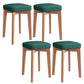 Modern Leather Ottoman Water Resistant Standard Square Chair Ottoman Green 4 Piece Set Wood Clearhalo 'furn' 'furn_ottomans_poufs' 'Furniture' 'Living Room Furniture' 'Ottomans & Poufs' 'ottomans_poufs' 6120584