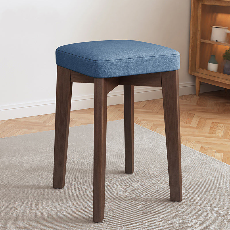 Modern Leather Ottoman Water Resistant Standard Square Chair Ottoman Blue 1 Piece Brown Clearhalo 'furn' 'furn_ottomans_poufs' 'Furniture' 'Living Room Furniture' 'Ottomans & Poufs' 'ottomans_poufs' 6120588