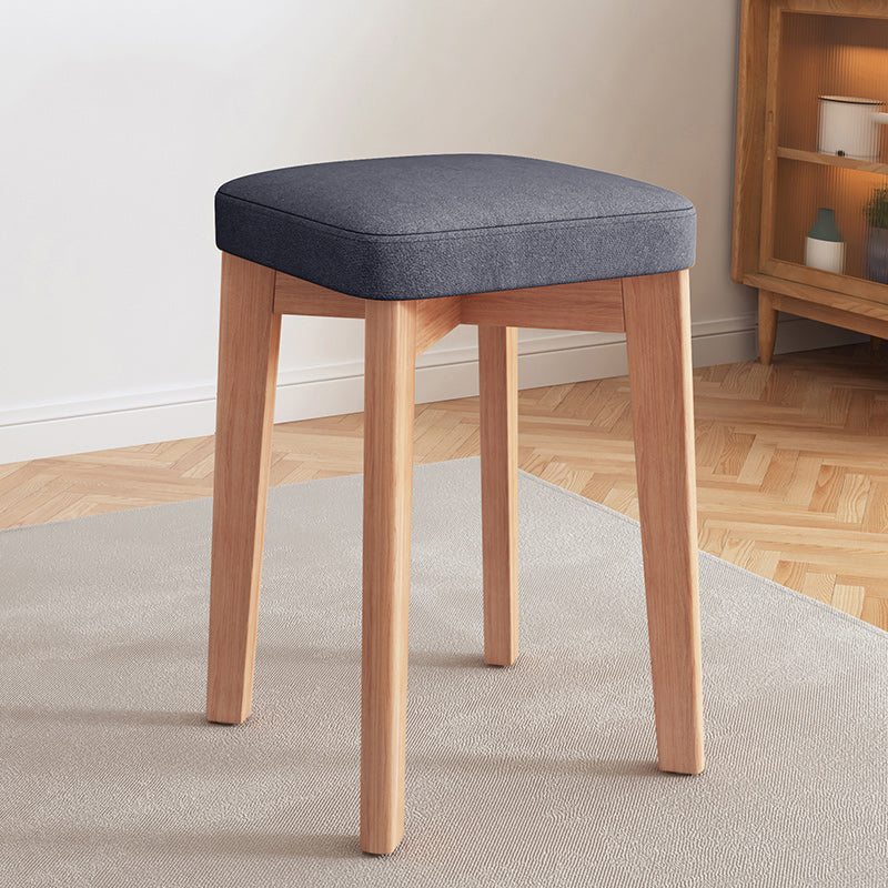 Modern Leather Ottoman Water Resistant Standard Square Chair Ottoman Dark Gray 1 Piece Wood Clearhalo 'furn' 'furn_ottomans_poufs' 'Furniture' 'Living Room Furniture' 'Ottomans & Poufs' 'ottomans_poufs' 6120592