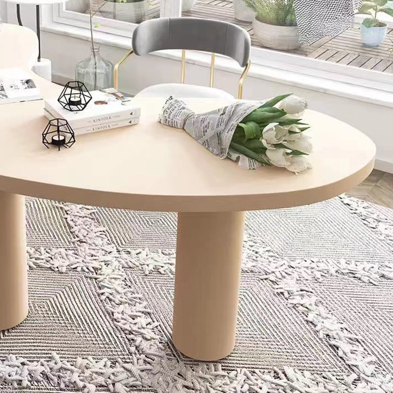 Escritorio de oficina contemporáneo de forma no convencional escritorio de escritura de madera sólida para el hogar