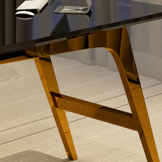 Bureau de bureau de 23,6 "avec 3 tiroirs de rangement Bureau d'ordinateur en bois artificiel