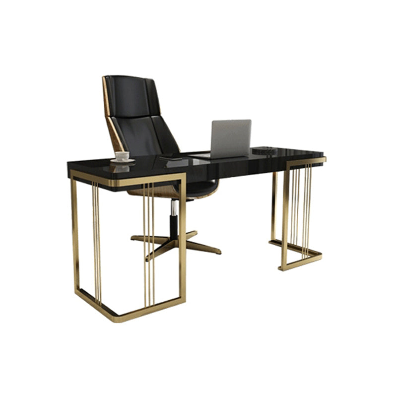 Artificial Wood Writing Desk Rectangular Sled Office Desk for Office Clearhalo 'furn' 'furn_office_desk' 'Furniture' 'Office Desks' 'Office Furniture' 'office_desk' 6120834