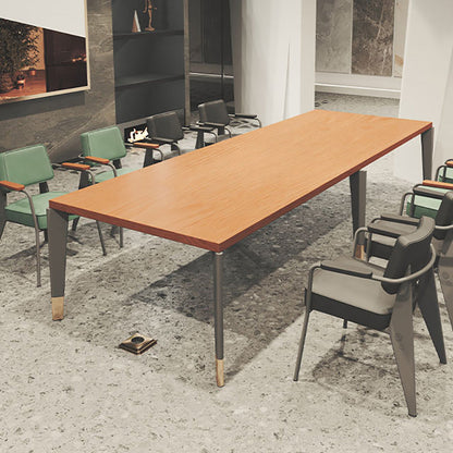 Escritorio de escritura rectangular industrial escritorio de oficina con patas de metal