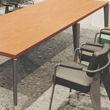 Escritorio de escritura rectangular industrial escritorio de oficina con patas de metal