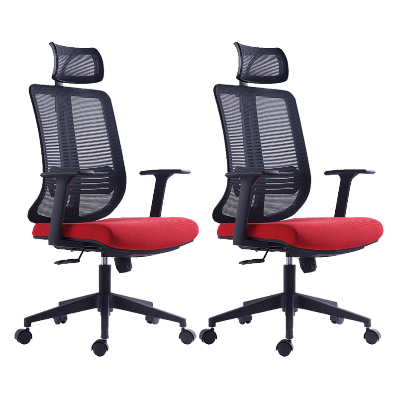 Contemporary Chair Adjustable Arms Adjustable Seat Height Swive Office Chair Headrest 2 Piece Set Clearhalo 'furn' 'furn_office_chair' 'Furniture' 'Office Chairs' 'Office Furniture' 'office_chair' 6121029