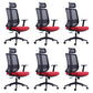 Contemporary Chair Adjustable Arms Adjustable Seat Height Swive Office Chair Headrest 6 Piece Set Clearhalo 'furn' 'furn_office_chair' 'Furniture' 'Office Chairs' 'Office Furniture' 'office_chair' 6121032