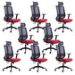 Contemporary Chair Adjustable Arms Adjustable Seat Height Swive Office Chair Headrest 8 Piece Set Clearhalo 'furn' 'furn_office_chair' 'Furniture' 'Office Chairs' 'Office Furniture' 'office_chair' 6121035