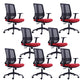 Contemporary Chair Adjustable Arms Adjustable Seat Height Swive Office Chair Without Headrest 8 Piece Set Clearhalo 'furn' 'furn_office_chair' 'Furniture' 'Office Chairs' 'Office Furniture' 'office_chair' 6121042