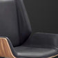 Contemporary High Back Office Chair Black Executive Faux Leather Chair Clearhalo 'furn' 'furn_office_chair' 'Furniture' 'Office Chairs' 'Office Furniture' 'office_chair' 6121057