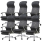 Fauteuil contemporain à bras fixes, mécanisme d'inclinaison, chaise de bureau noire