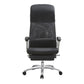 Fauteuil contemporain à bras fixes, mécanisme d'inclinaison, chaise de bureau noire