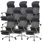 Fauteuil contemporain à bras fixes, mécanisme d'inclinaison, chaise de bureau noire