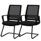 Modern & Contemporary Mid-Back Chair Conference Office Chair Black 2 Piece Set Clearhalo 'furn' 'furn_office_chair' 'Furniture' 'Office Chairs' 'Office Furniture' 'office_chair' 6121087