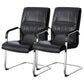 Modern & Contemporary Mid-Back Chair Conference Office Chair Gloss Black 2 Piece Set Clearhalo 'furn' 'furn_office_chair' 'Furniture' 'Office Chairs' 'Office Furniture' 'office_chair' 6121111