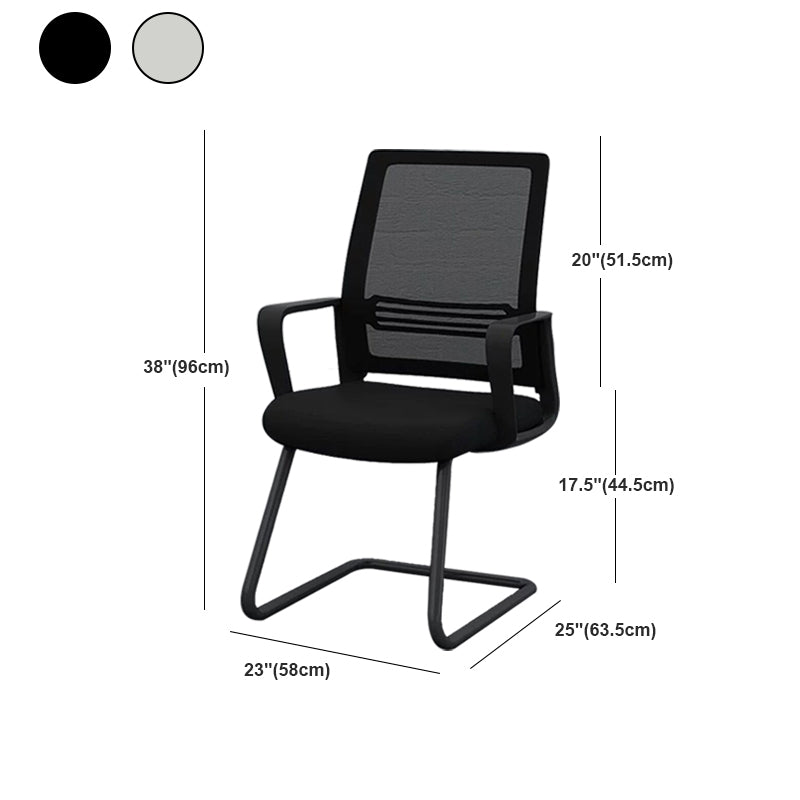 Modern & Contemporary Mid-Back Chair Conference Office Chair Clearhalo 'furn' 'furn_office_chair' 'Furniture' 'Office Chairs' 'Office Furniture' 'office_chair' 6121115