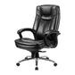 Fauteuil contemporain à bras rembourrés, mécanisme d'inclinaison, chaise de bureau noire