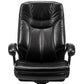 Fauteuil contemporain à bras rembourrés, mécanisme d'inclinaison, chaise de bureau noire