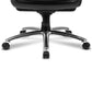 Fauteuil contemporain à bras rembourrés, mécanisme d'inclinaison, chaise de bureau noire