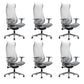 Contemporary Arm Chair Adjustable Arms Adjustable Seat Height Swive Office Chair