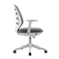 Contemporary Mid-Back Office Chair Gray Conference Fabric Swivel Chair Clearhalo 'furn' 'furn_office_chair' 'Furniture' 'Office Chairs' 'Office Furniture' 'office_chair' 6121236