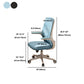 Flip-up Armrest Desk Chair Microfiber Desk High Back Chair Swivel Ergonomic Clearhalo 'furn' 'furn_office_chair' 'Furniture' 'Office Chairs' 'Office Furniture' 'office_chair' 6121262