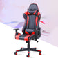 Eigentijdse fauteuil met hoofdsteun, gestoffeerde draaibare kunstleren stoel