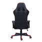 Eigentijdse fauteuil met hoofdsteun, gestoffeerde draaibare kunstleren stoel