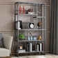 Standard Metal Shelf Bookcase Glam Open Book Shelf with Shelves
