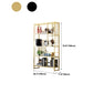 Standard Metal Shelf Bookcase Glam Open Book Shelf with Shelves