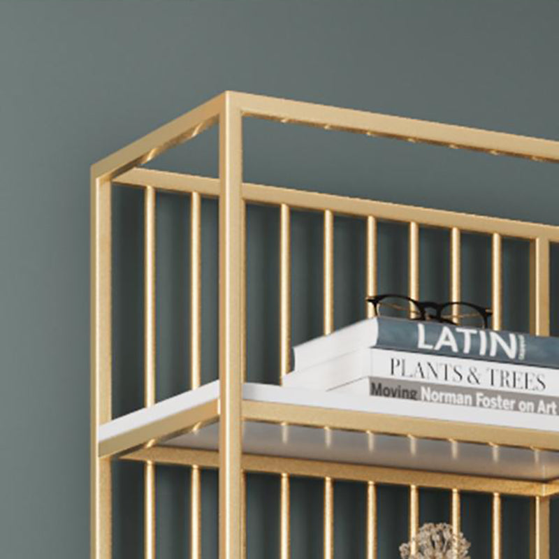 11.8" W Modern Metal Bookcase with Rectangular Shelves Etagere Bookshelf Clearhalo 'Bookcases' 'furn' 'furn_bookcases' 'Furniture' 'Office Furniture' 6121334