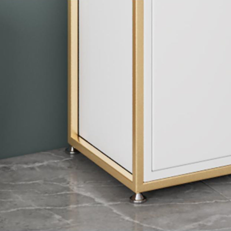 11.8" W Modern Metal Bookcase with Rectangular Shelves Etagere Bookshelf Clearhalo 'Bookcases' 'furn' 'furn_bookcases' 'Furniture' 'Office Furniture' 6121336