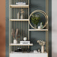 11.8" W Modern Metal Bookcase with Rectangular Shelves Etagere Bookshelf Clearhalo 'Bookcases' 'furn' 'furn_bookcases' 'Furniture' 'Office Furniture' 6121337