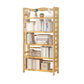 Adjustable Wood Book Shelf Bamboo Natural Shelf Bookcase Open Shelf Shelves Included 31.5"L x 9.8"W x 61.8"H Clearhalo 'Bookcases' 'furn' 'furn_bookcases' 'Furniture' 'Office Furniture' 6121436