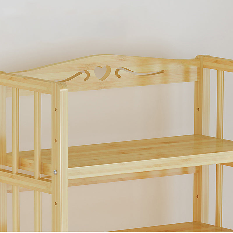 Adjustable Wood Book Shelf Bamboo Natural Shelf Bookcase Open Shelf Shelves Included Clearhalo 'Bookcases' 'furn' 'furn_bookcases' 'Furniture' 'Office Furniture' 6121440