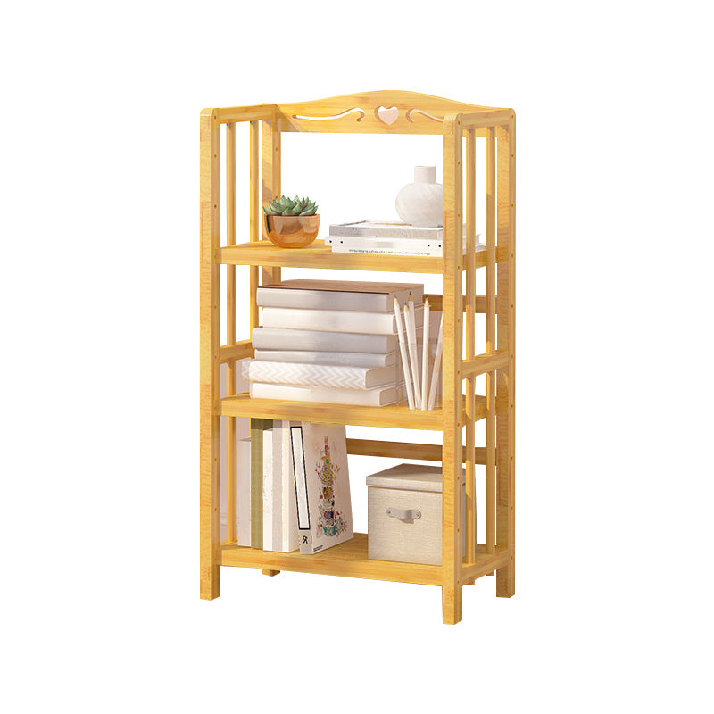 Adjustable Wood Book Shelf Bamboo Natural Shelf Bookcase Open Shelf Shelves Included 19.7"L x 9.8"W x 38.6"H Clearhalo 'Bookcases' 'furn' 'furn_bookcases' 'Furniture' 'Office Furniture' 6121442