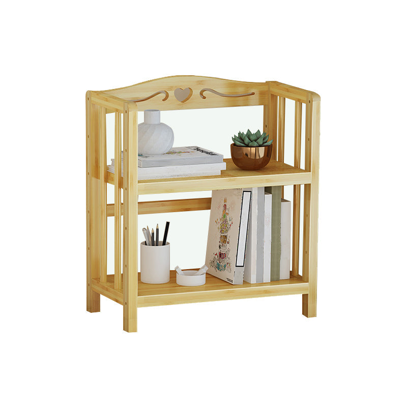 Adjustable Wood Book Shelf Bamboo Natural Shelf Bookcase Open Shelf Shelves Included 20"L x 10"W x 20"H Clearhalo 'Bookcases' 'furn' 'furn_bookcases' 'Furniture' 'Office Furniture' 6121445